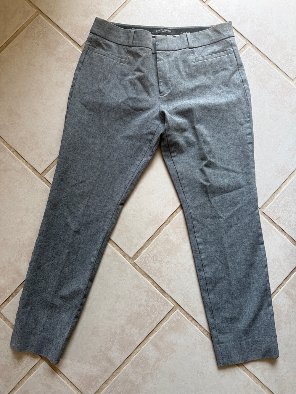Banana Republic Sloan Gray Slim Ankle Pants Size 4